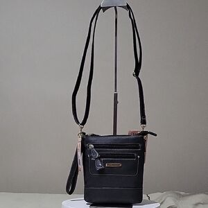 Nwt Stone & Co Black Leather‎ Crossbody Bag